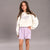 Sinsay Girl's Lilac Flap Pockets Cargo Shorts