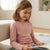 Sinsay Girl's Pastel Pink Crew Neck Plain Blouse