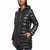 Kenneth Cole Women's Dark Grey Hooded Quilted Puffer Coat