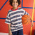 Sinsay Boy's Multicolor Striped Small Chest Logo Patch T-Shirt