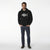 La Pop Art Men's Black Graphic Print Pullover Hoodie