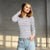 Sinsay Women's White & Black Thin Striped Blouse