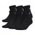 Adidas Men's Black Pack Of 6 Athletic Quarter Socks