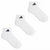 Adidas Men's White Pack Of 3 Ankle Socks