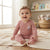 Sinsay Baby Girl's Dusty Pink Chest Print Footless Overall
