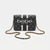 Bebe Women's Black Paisley Flap Crossbody Bag