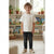 Sinsay Boy's White Plain Basic T-Shirt