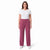 Mondetta Women's Purple Ultra-Soft Wide Leg Pants