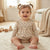 Sinsay Baby Girl's Beige & Black Polka Dots Pattern Dress