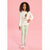 Sinsay Girl's Off White Printed Puff Sleeves Blouse