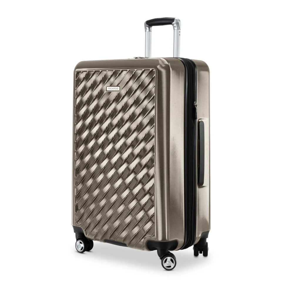 Ricardo Dark Grey Expandable Softside Spinner Suitcase