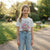 Sinsay Girl's Light Grey Floral Graphic T-Shirt