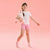 Sinsay Girl's White & Pink Chest Print With Matching Patterned Short Pajama Set