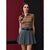 Sinsay Women's Grey Pleated Mini Skirt