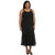 R & M Richards Women's Black Midi Evening Dress