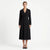 Lauren Ralph Lauren Women's Black Long-Sleeve Surplice Georgette Midi Dress