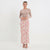 Sinsay Women's Beige & Pink Floral Maxi Skirt