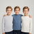 Sinsay Boy's Multicolor Pack Of 3 Plain Basic Blouse