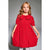 Sinsay Girl's Red Christmas Motif Dress