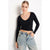 Sinsay Women's Black Basic Plain Blouse