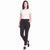Dalia Women's Black Twill Ponte Pants