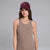 Sinsay Women's Tan Solid Basic Tank Top