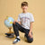 Sinsay Boy's Light Grey Printed T-Shirt