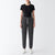 Kirkland Signature Women's Dark Grey Cotton Blend Cuffed Sweatpants