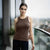 Sinsay Women's Dark Brown Ribbed Tank Top