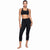 Felina Women's Black High-Waist Crop Leggings