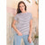 Sinsay Women's White & Black Striped Basic T-Shirt