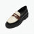 Marc Fisher Women's Black & Beige Leather Loafers