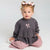 Sinsay Baby Girl's Grey Ribbed Stiff Collar Blouse