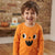 Sinsay Boy's Orange Printed Round Neck Blouse