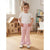 Sinsay Girl's Pink Heart-Shaped Pocket Flared Leggings