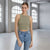 Sinsay Women's Olive Green Ribbed Knit Basic Tank Top
