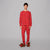 Sinsay Men's Red Gingerbread Motif Pajama Set