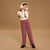 Sinsay Girl's Dusty Rose Heart Pockets Trousers