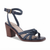 Giani Bernini Women's Navy Renaee Block Heel Woven Strappy Heeled Sandals