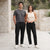 Kirkland Signature Unisex Adult Black Plus Logo Fleece Sweatpants