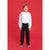 Sinsay Boy's Black Relaxed-Fit Side Flap Pockets Jogger