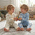 Sinsay Boy's Off-White & Blue Striped Printed Pack Of 2 Overalls