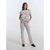 Sinsay Women's Light Grey Flared Denim Jeans