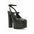 Steve Madden Women's Dark Green Crocodile-Embossed Heels