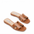 Steve Madden Women's Tan Leather Slide Slippers