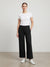 Mondetta Women's Black Traveler Wide-Leg Sweatpants