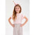 Sinsay Girl's Light Pink Scalloped Peter Pan Collar T-Shirt