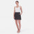 Soybu Women's Black Contrast-Piped Elastic Waistband Skirt