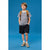 Sinsay Boy's Black Elastic Waistband Cargo Shorts
