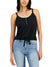 Hippie Rose Women's Black Tie-Front Sleeveless Tank Top | Hippie Rose In Lebanon